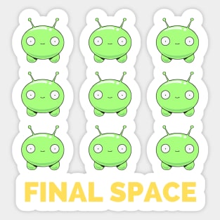 Final Space Mooncake Chookity Pok - Funny Sticker